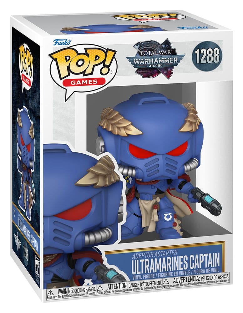 Warhammer 40,000 Figura POP! Games Vinyl Ultramarines Captain 9 cm