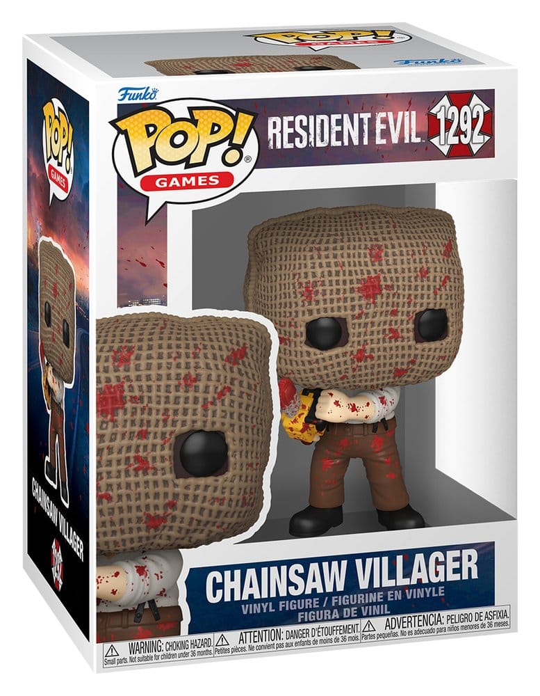 Resident Evil Figura POP! Games Vinyl Chainsaw Villager 9 cm