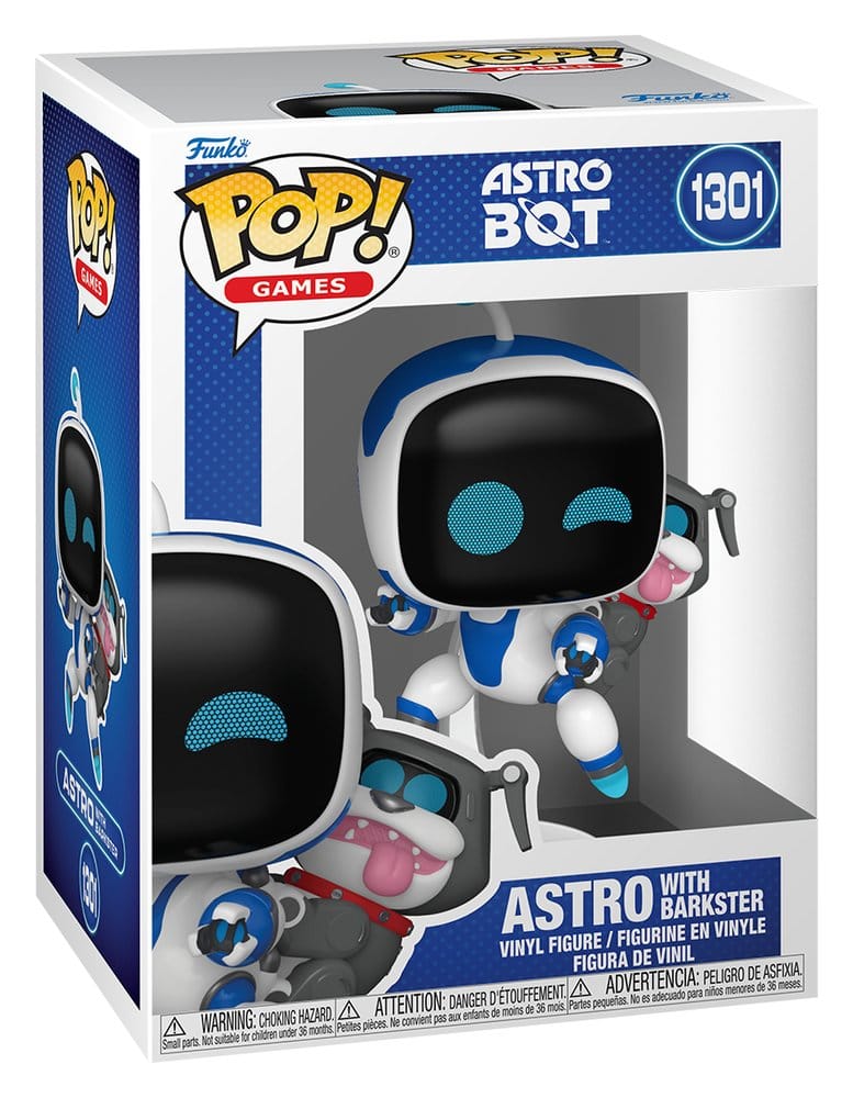 Astro Bot Figura POP! Games Vinyl Astro with Barkster 9 cm