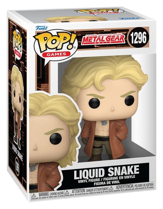 Metal Gear Solid Figura POP! Games Vinyl Liquid Snake 9 cm