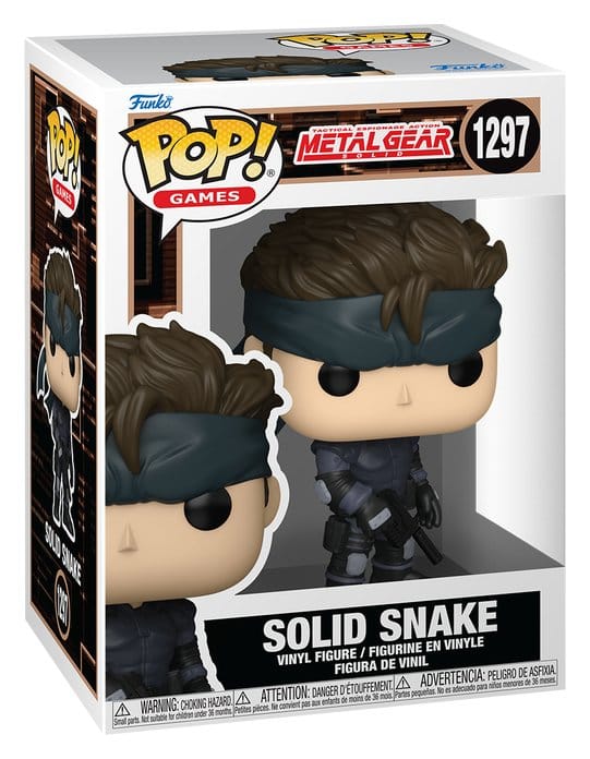 Metal Gear Solid Figura POP! Games Vinyl Solid Snake 9 cm