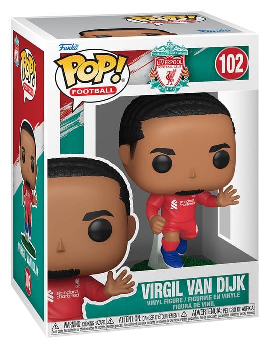 Liverpool FC Figura POP! Football Vinyl Virgil Van Dijk 9 cm