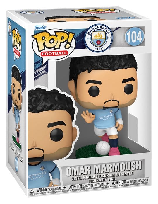 Manchester City F.C. Figura POP! Football Vinyl Omar Marmoush 9 cm