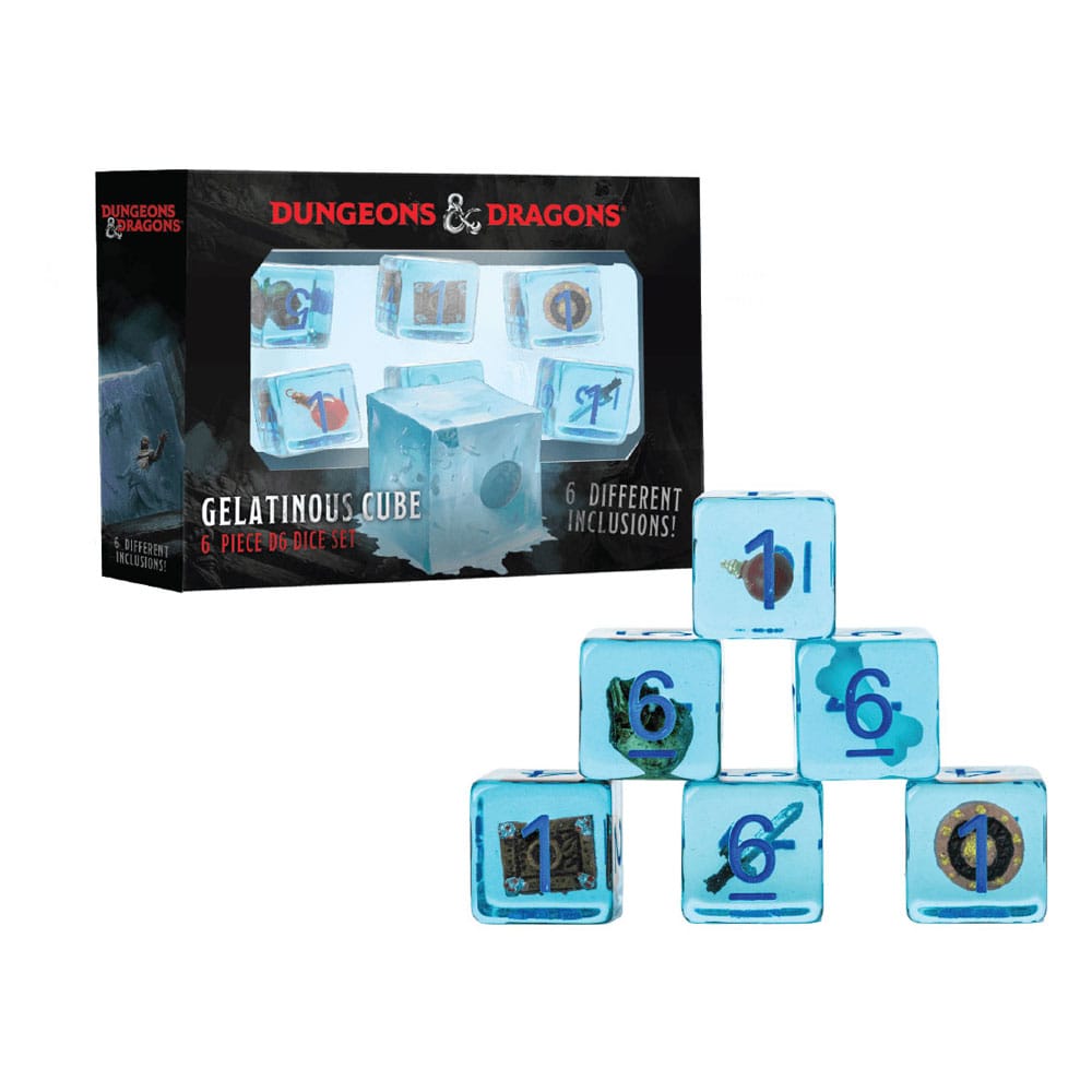 Dungeons & Dragons Pack de dados Gelatinous Cube (6) - Z POP Toys