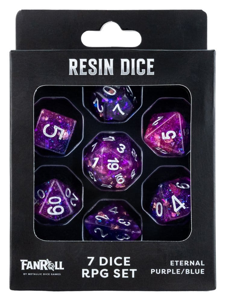 Fanroll Greatest Hits resina Pack de Dados Eternal Purple & Blue (7)
