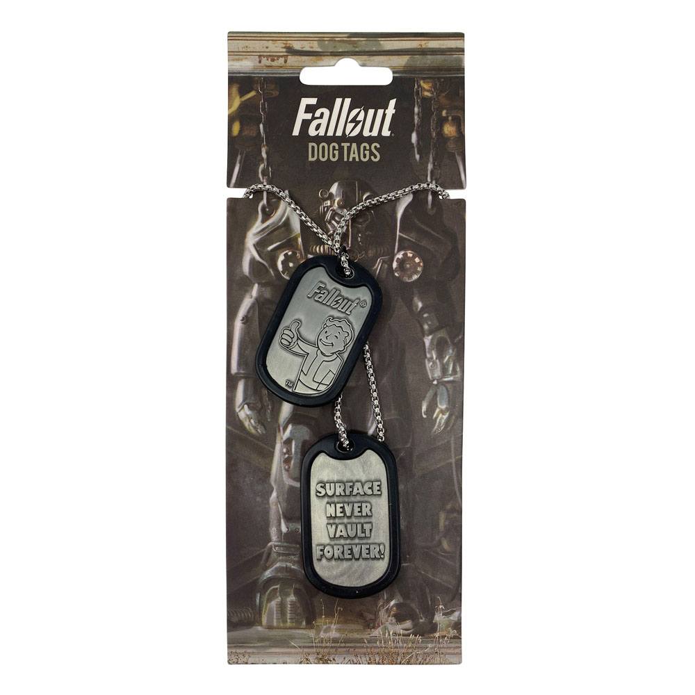 Fallout Chapas de Identificación con Collar Logo