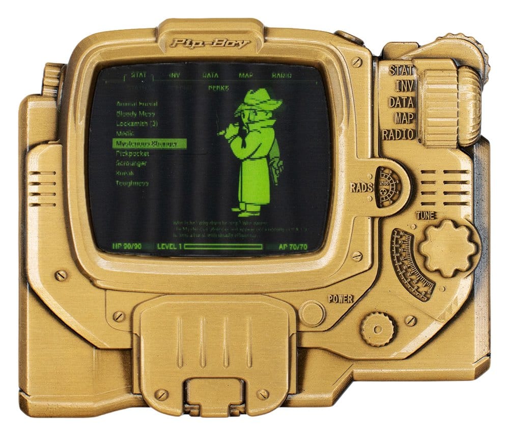 Fallout Lingote Pip-Boy Limited Edition Lenticular Mysterious Stranger Variant