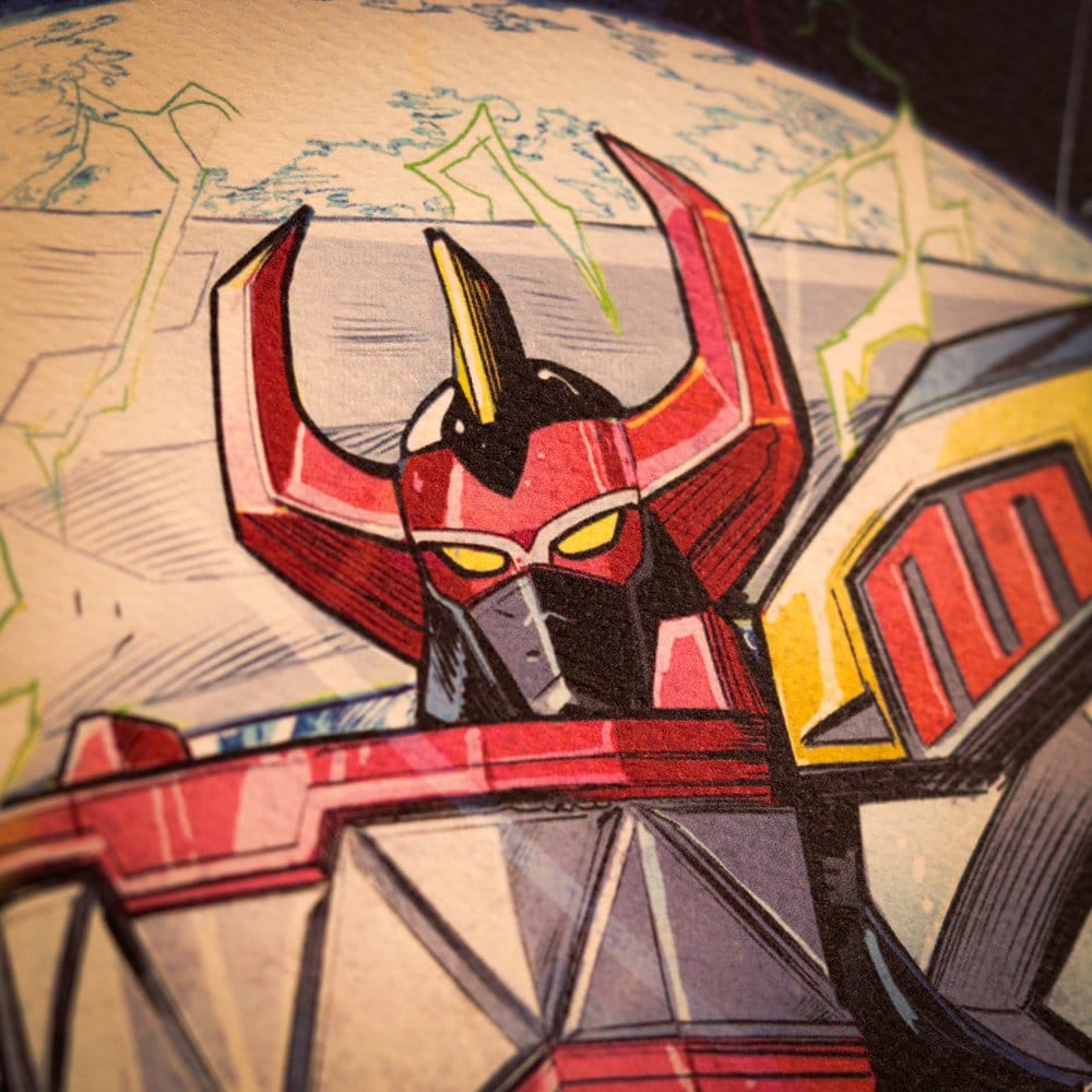 Power Rangers Litografia Limited Edition 42 x 30 cm
