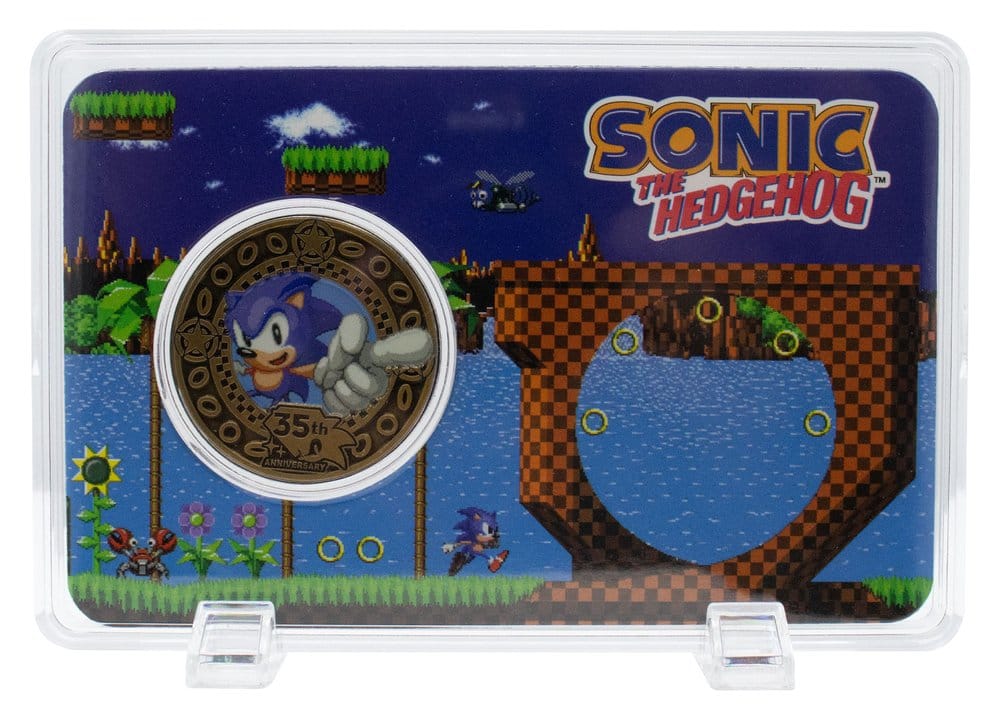 Sonic the Hedgehog Moneda de Colección 35 Aniversario Edición Limitada