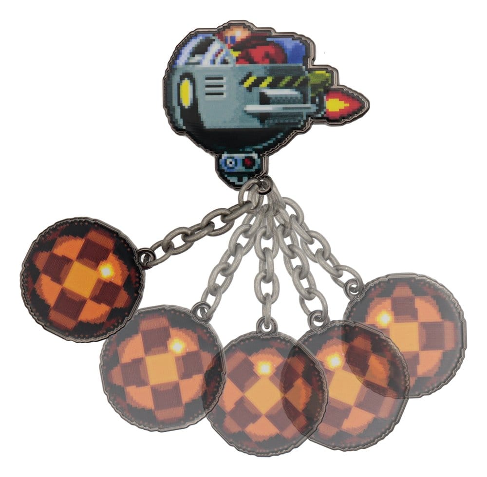 Sonic - The Hedgehog Chapa Dr. Eggman Egg Mobile Chained