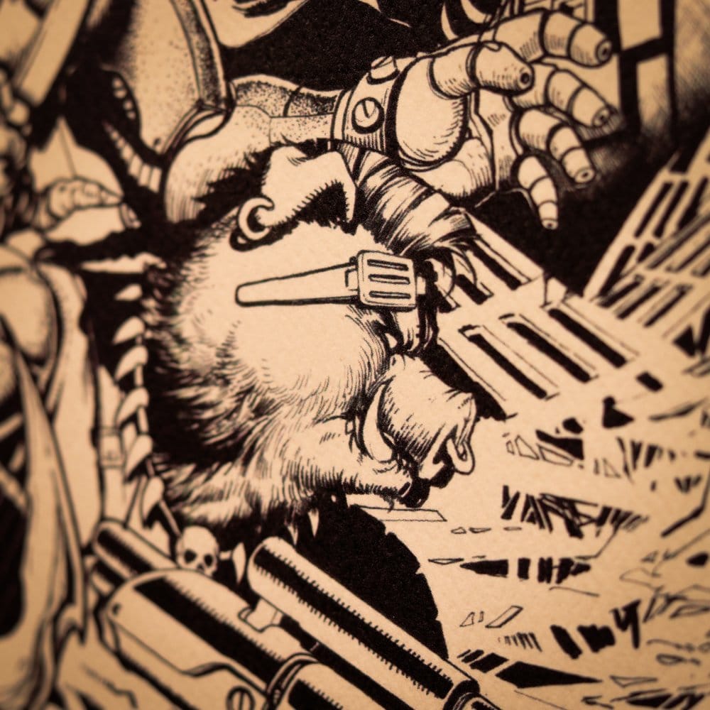 Tortugas Ninja Litografia Comic Limited Edition 42 x 30 cm