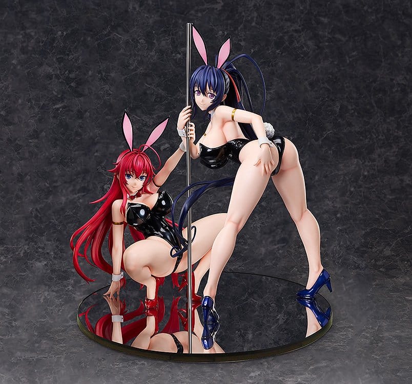 High School DxD HERO Figura PVC 1/4 Akeno Himejima: Bare Leg Bunny Ver. 2nd 41 cm