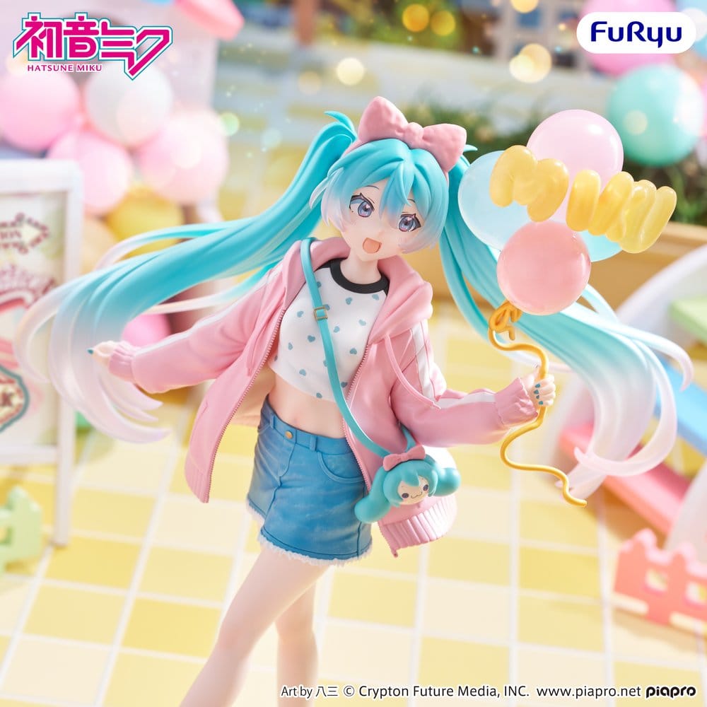 Hatsune Miku Figura PVC Muchute Theme Park Date Version 19 cm