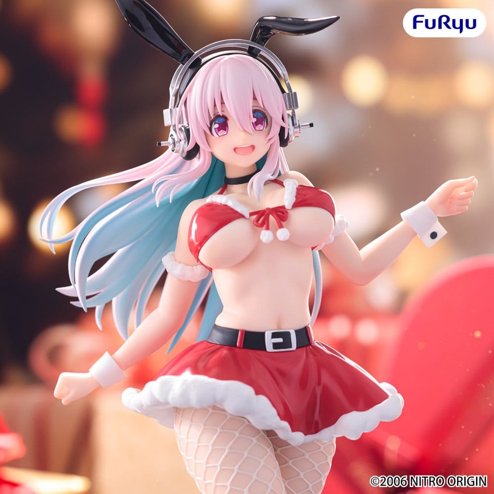 Super Sonico Figura PVC BiCute Bunnies Santa Ver. 30 cm