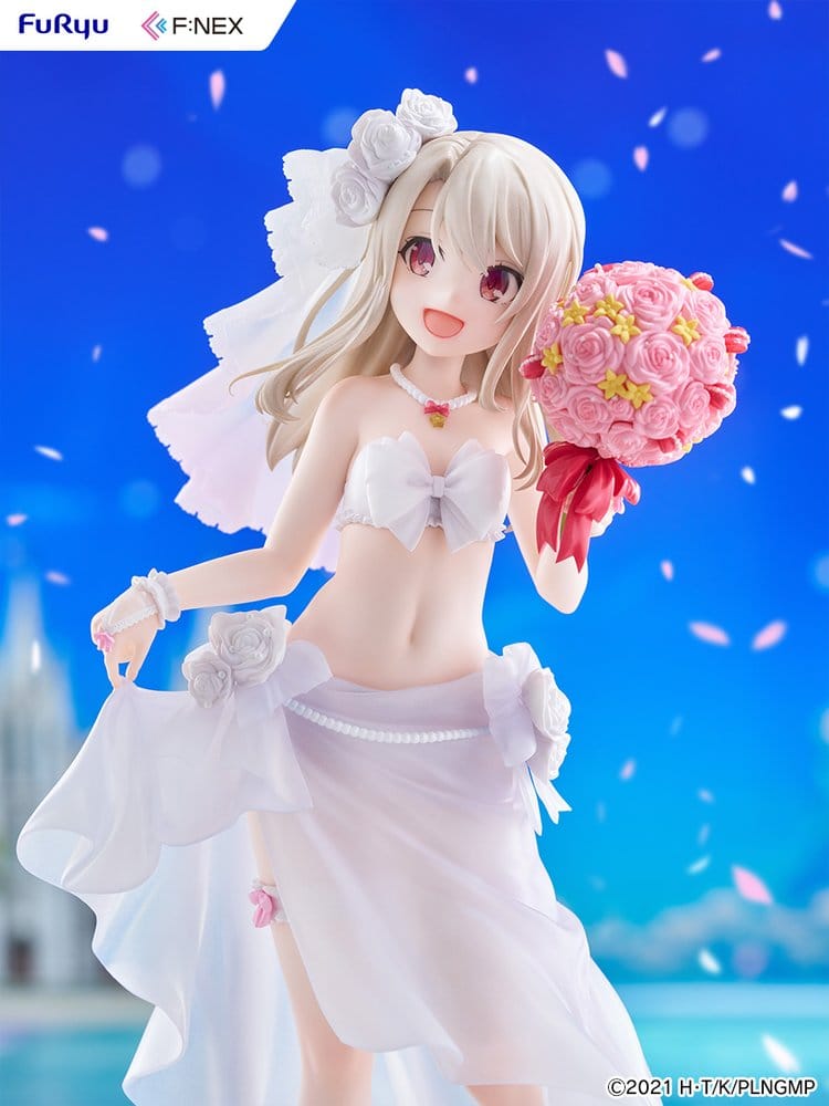 Fate/kaleid liner Prisma Illya: Licht - The Nameless Girl F:NEX Figura PVC 1/7 Illyasviel von Einzbern Wedding Swimsuit Ver. 21 cm