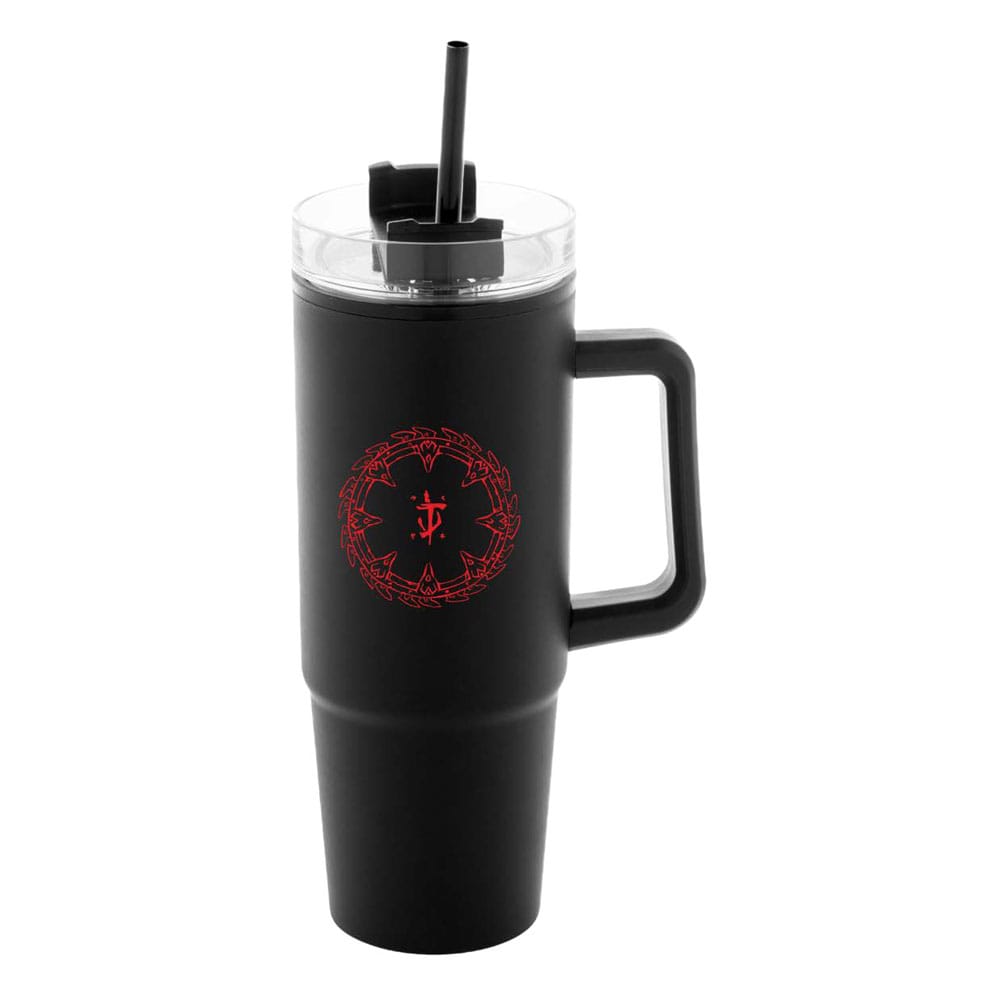 Doom The Dark Ages Taza termo con pajita Shield 1180 ml