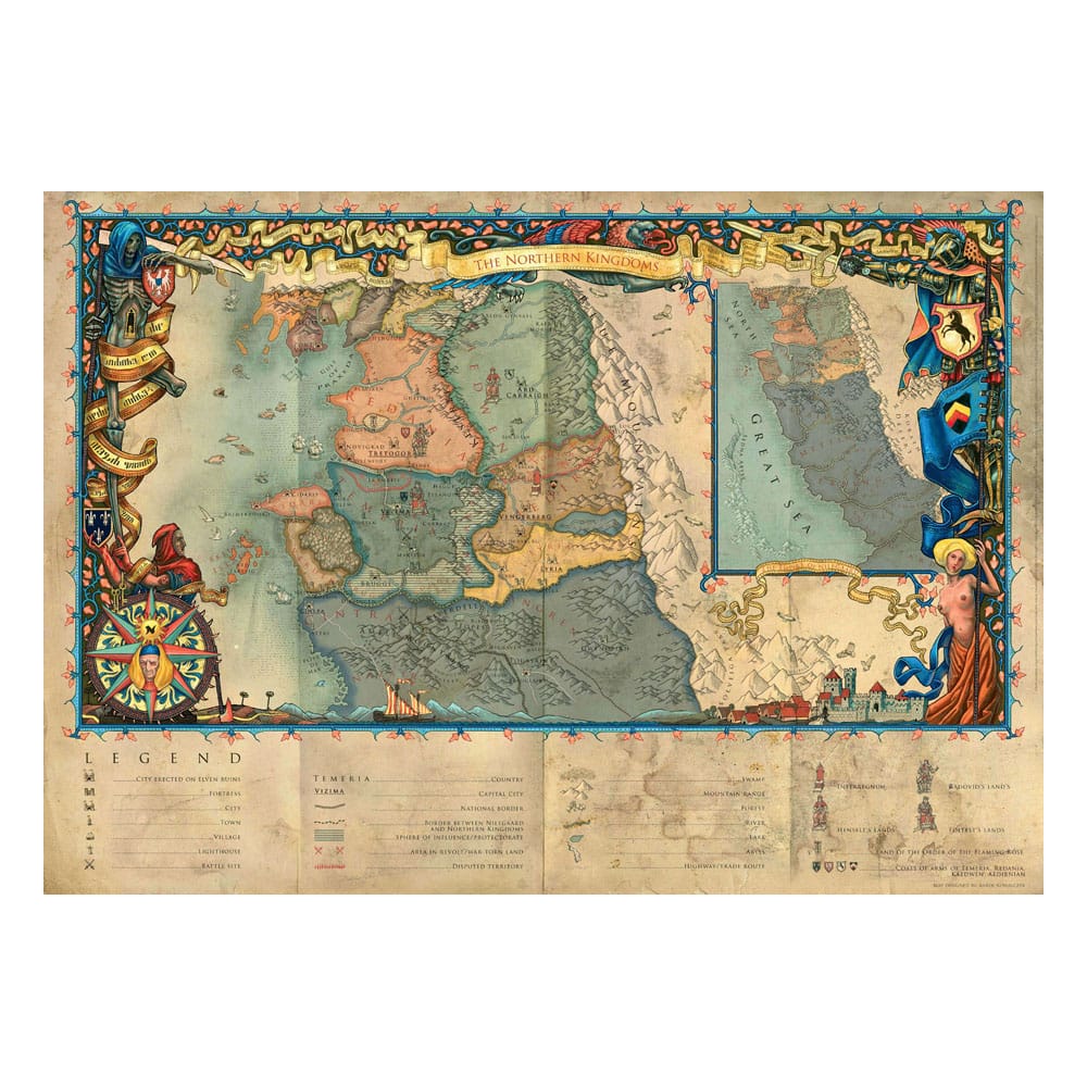 The Witcher 3 Puzzle Gaming The Northern Kingdoms (1000 piezas)