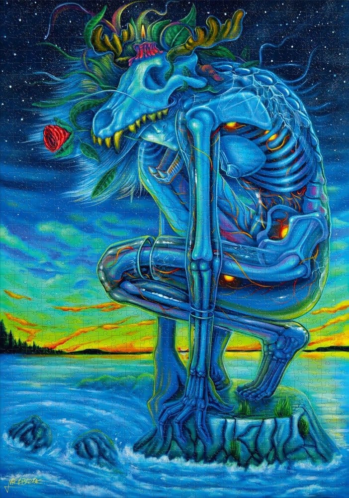 Puzzle Imagination Series Kamil Jakóbczak Bialy Wilk (1000 piezas)