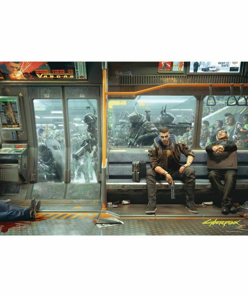 Ciberpunk 2077 Puzzle Metro (1000 piezas)