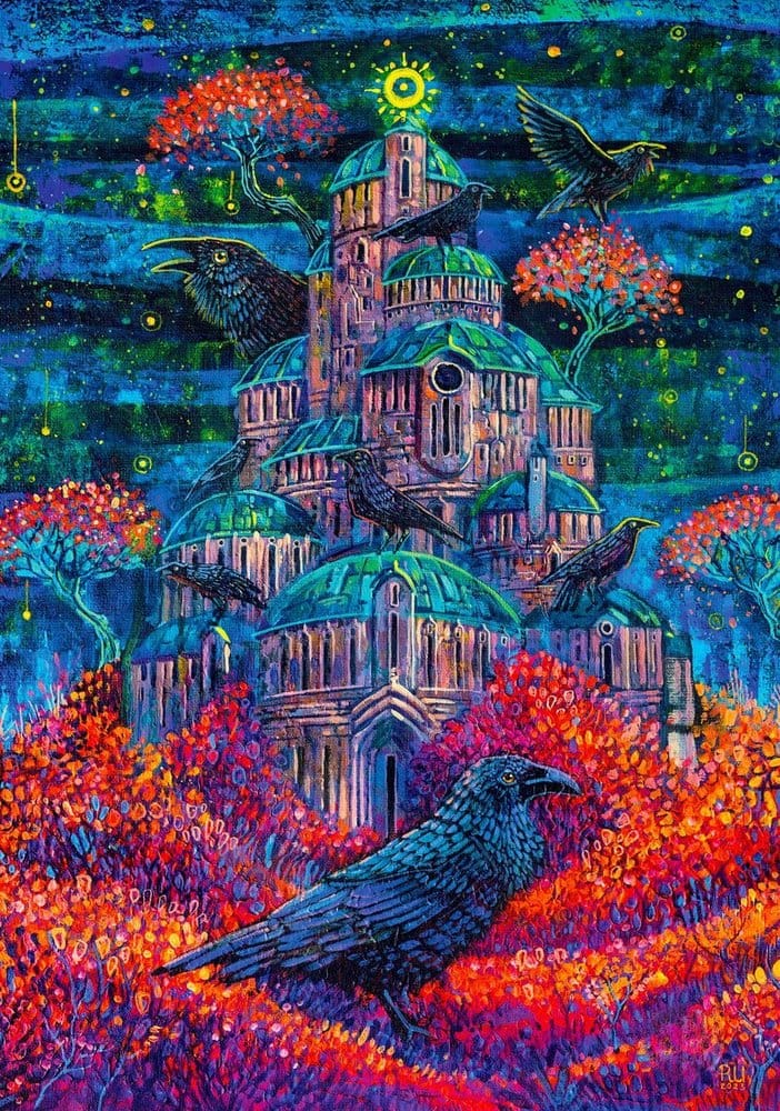 Puzzle Imagination Series Roch Urbaniak Twierdza Pani Kruków (1000 piezas)