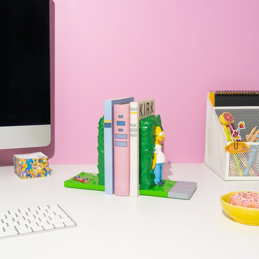 Los Simpson Sujetalibros Homer en el Arbusto 17 cm