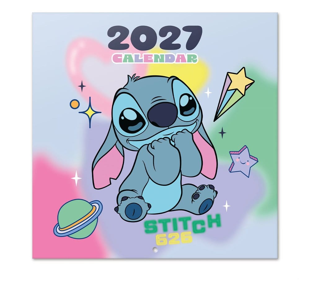 Disney Stitch Calendario de pared 2027 30 x 30 cm