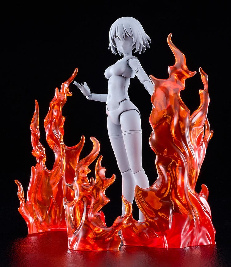 Original Character Accesorios para Figuras The Simple Effect Flames: Red