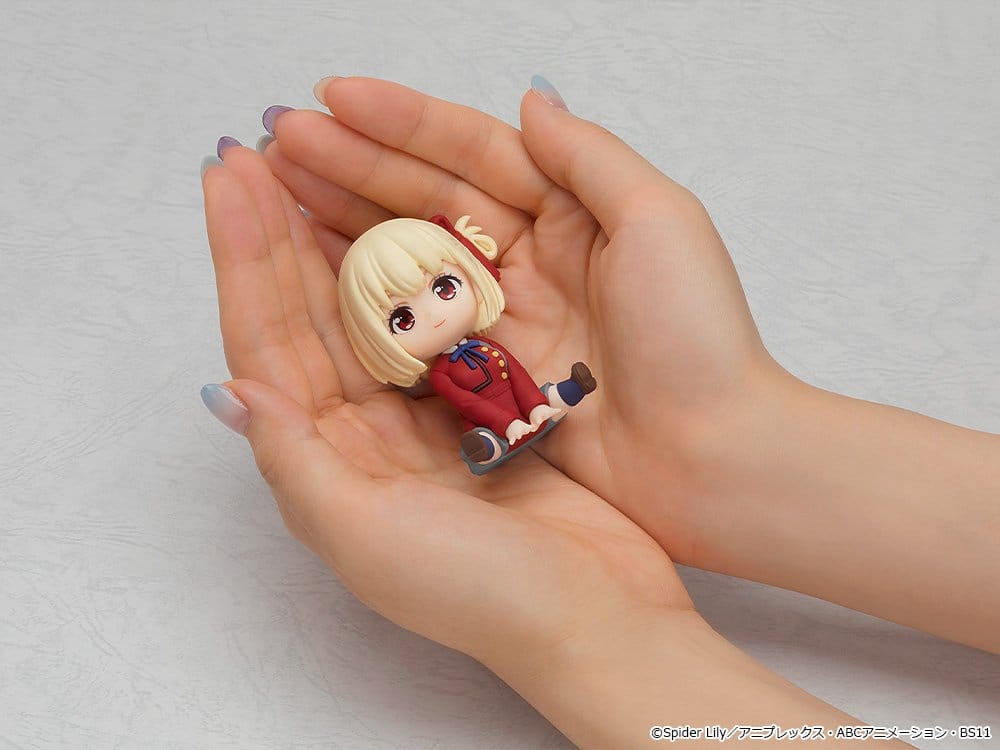 Lycoris Recoil mascotas goma Nendoroid Plus Chisato Nishikigi 7 cm