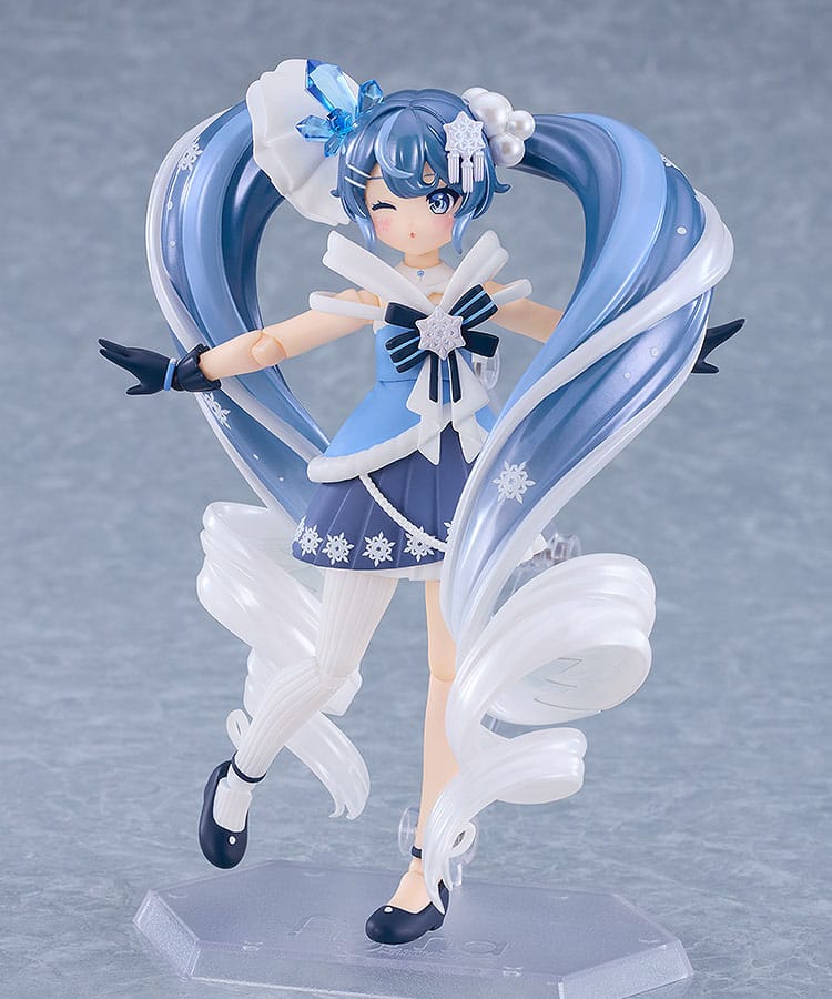 Character Vocal Series 01: Hatsune Miku Figura Figma Snow Miku: Crystal Snow Ver. 13 cm - Z POP Toys