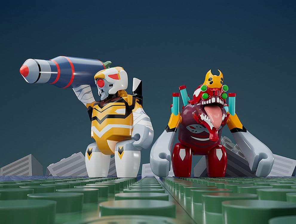 Rebuild of Evangelion Brickroid Figura Mini Evangelion Unit 02 Beast Form 2nd Phase (Type 1) 4 cm