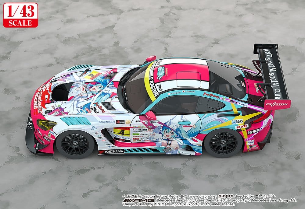 Hatsune Miku GT Project Vehículo 1/43 Good Smile Hatsune Miku AMG 2024 Season Opening Ver. 11 cm