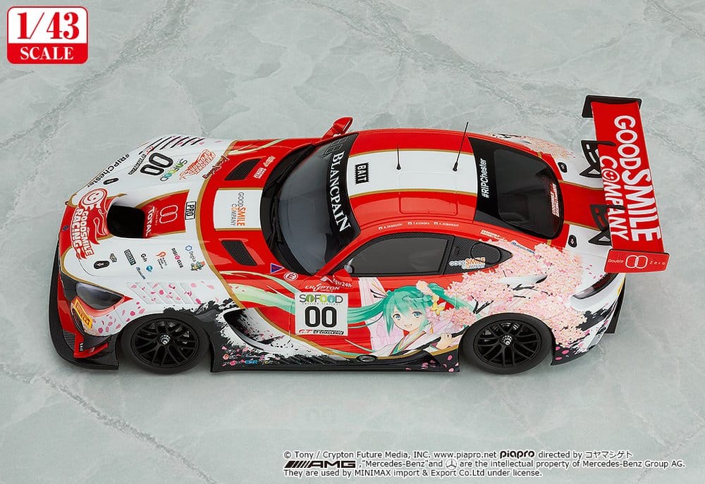 Hatsune Miku GT Project Vehículo 1/43 Good Smile Hatsune Miku AMG 2017 SPA24H Ver. 11 cm