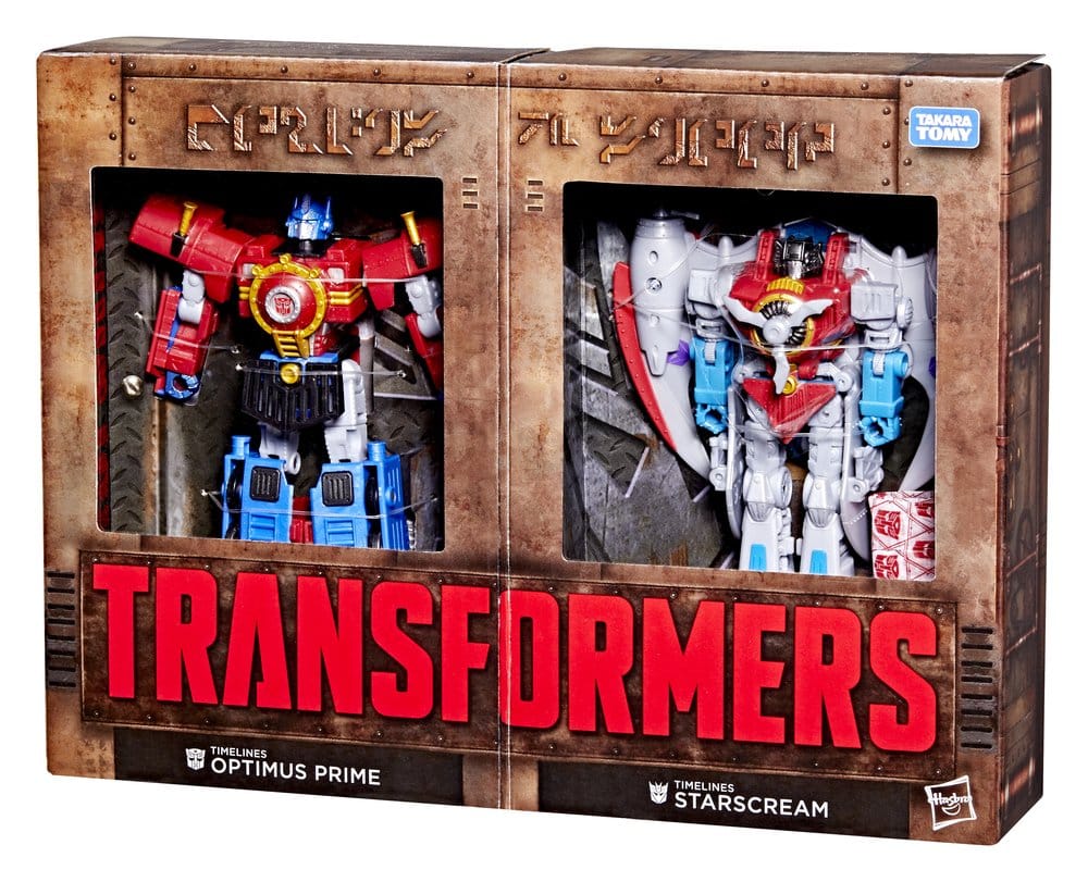 Transformers Timelines Hearts of Steel Comic Edition Figuras Optimus Prime & Starscream 14 cm
