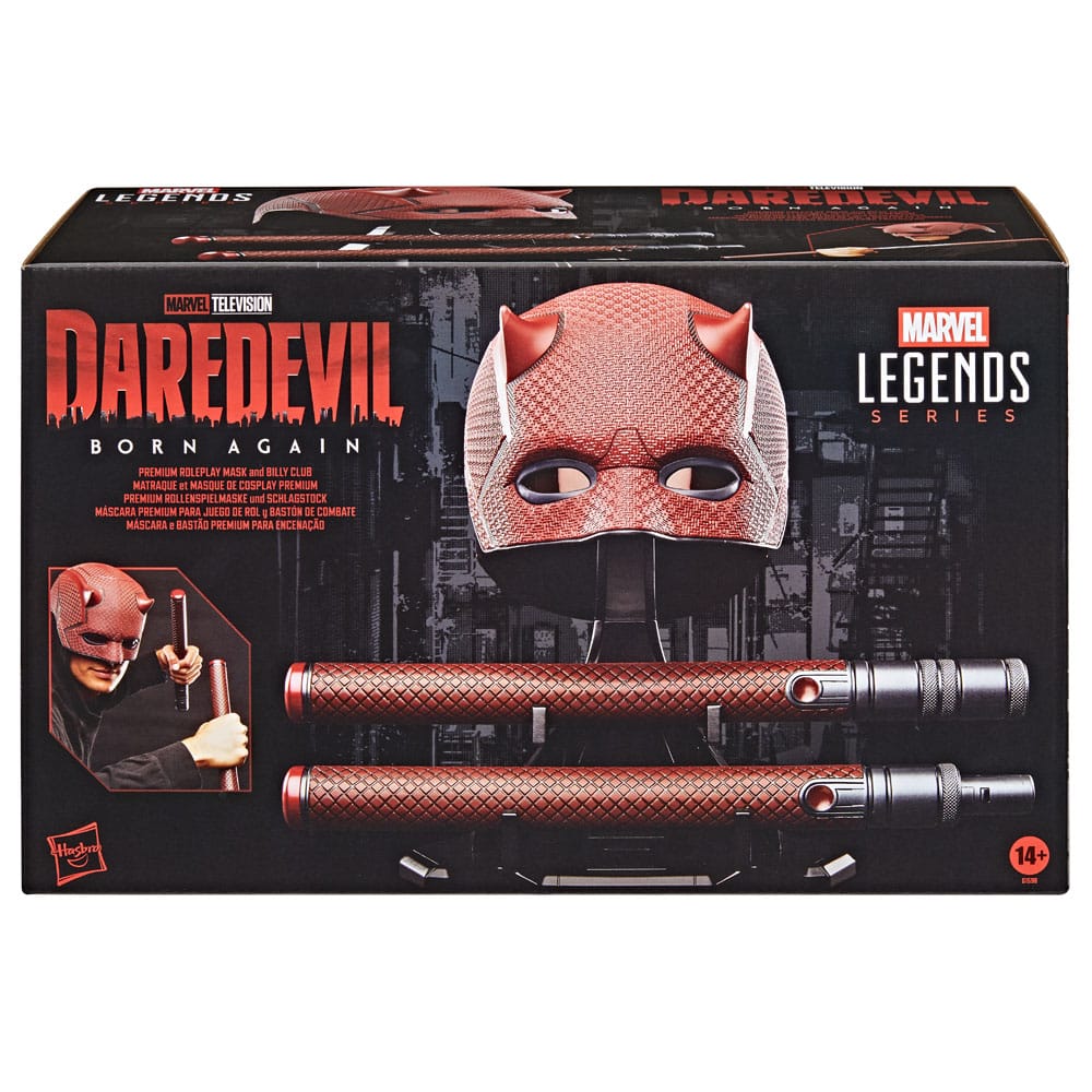 Daredevil: Born Again Máscara Premium para juego de rol y Bastón de Combate