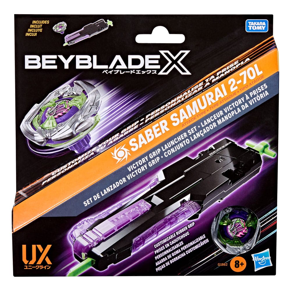 Beyblade X, Set de lanzador Victory Grip - Z POP Toys