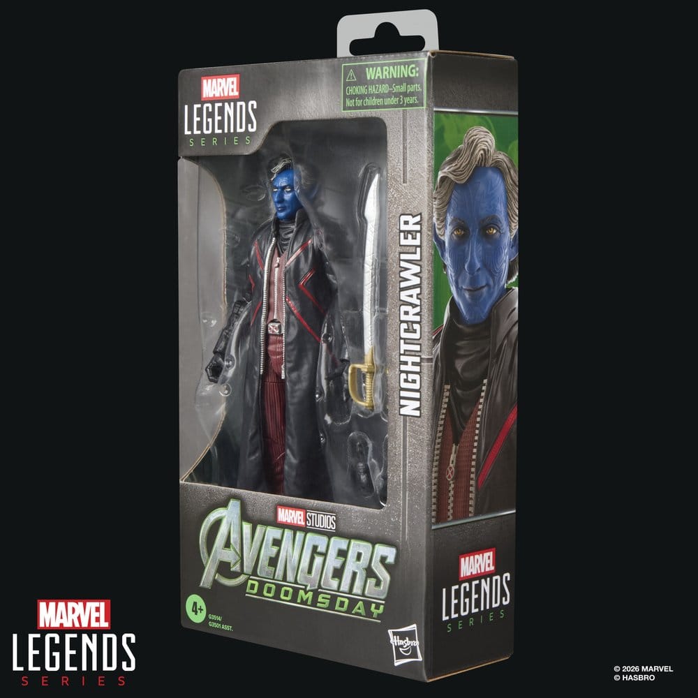Avengers: Doomsday Marvel Legends Figura Nightcrawler 15 cm