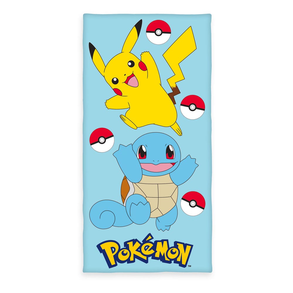 Pokémon Toalla Pikachu & Squirtle 75 x 150 cm
