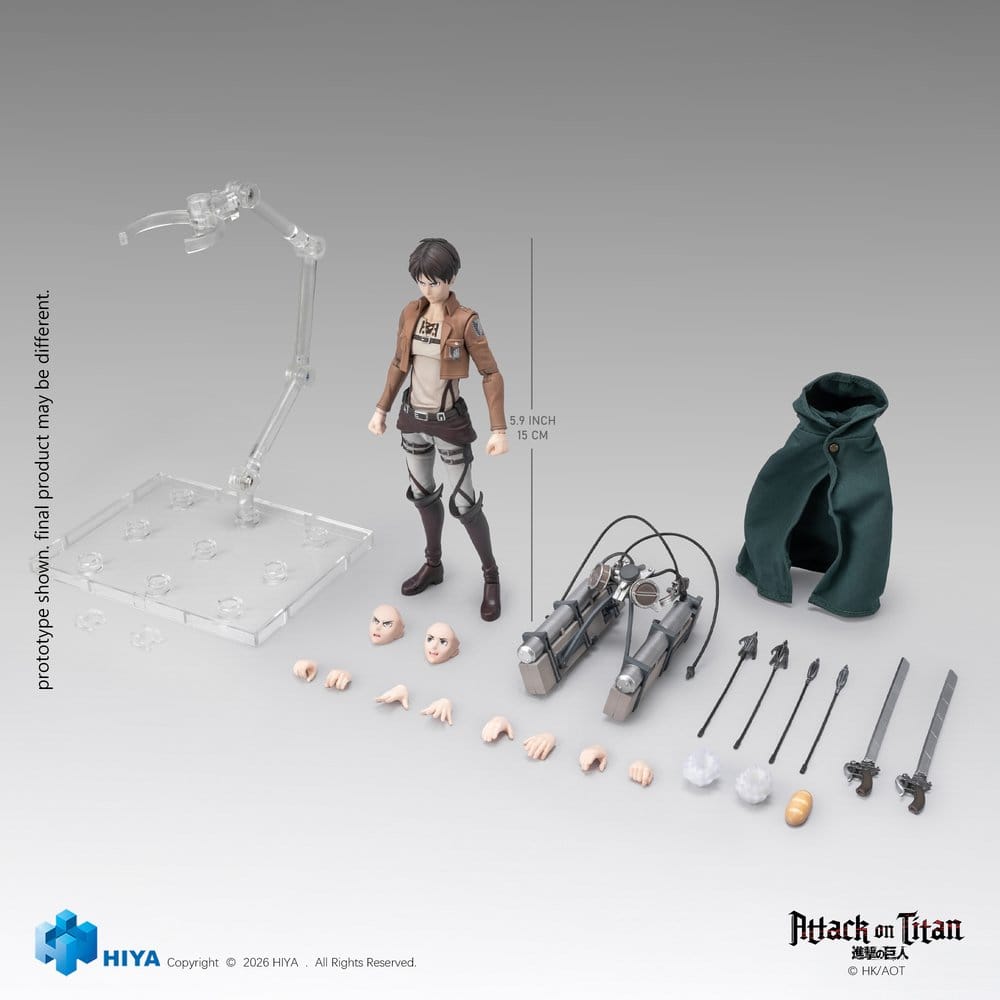 Attack on Titan Exquisite Basic Series Figura 1/12 Eren Yeager 15 cm