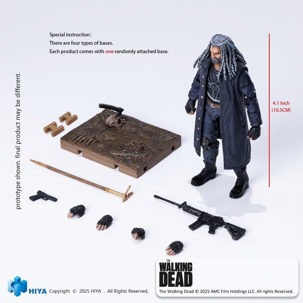 The Walking Dead Figura 1/18 Exquisite Mini Series Ezekiel 11 cm