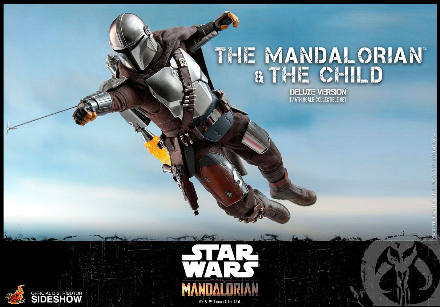 Star Wars The Mandalorian Pack de 2 Figuras 1/6 The Mandalorian & The Child Deluxe 30 cm