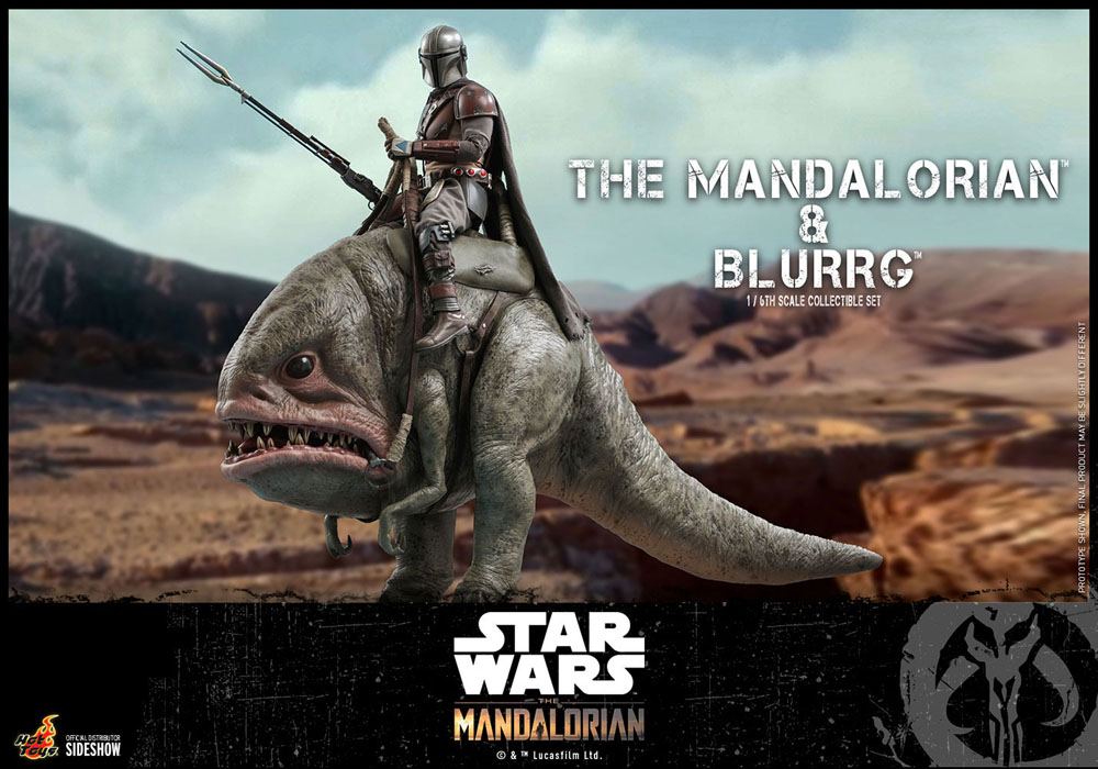 Star Wars The Mandalorian Pack de 2 Figuras 1/6 The Mandalorian & Blurrg 37 cm