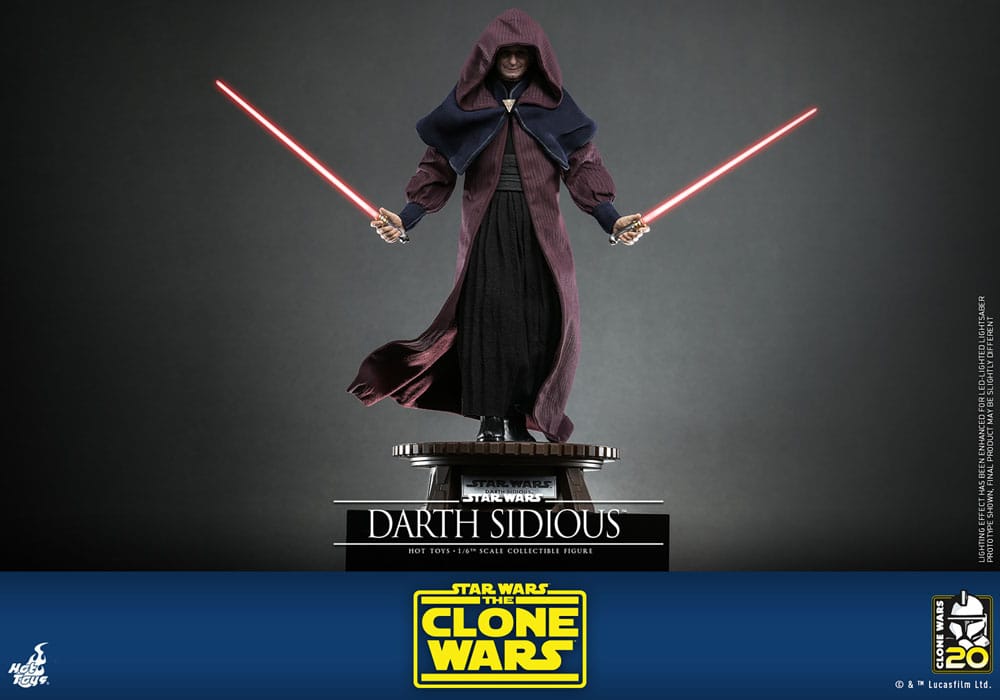 Star Wars:: The Clone Wars Figura 1/6 Darth Sidious 29 cm