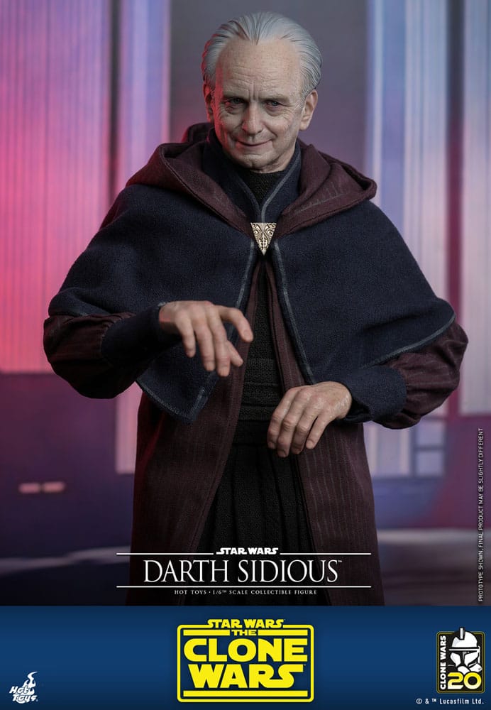 Star Wars:: The Clone Wars Figura 1/6 Darth Sidious 29 cm
