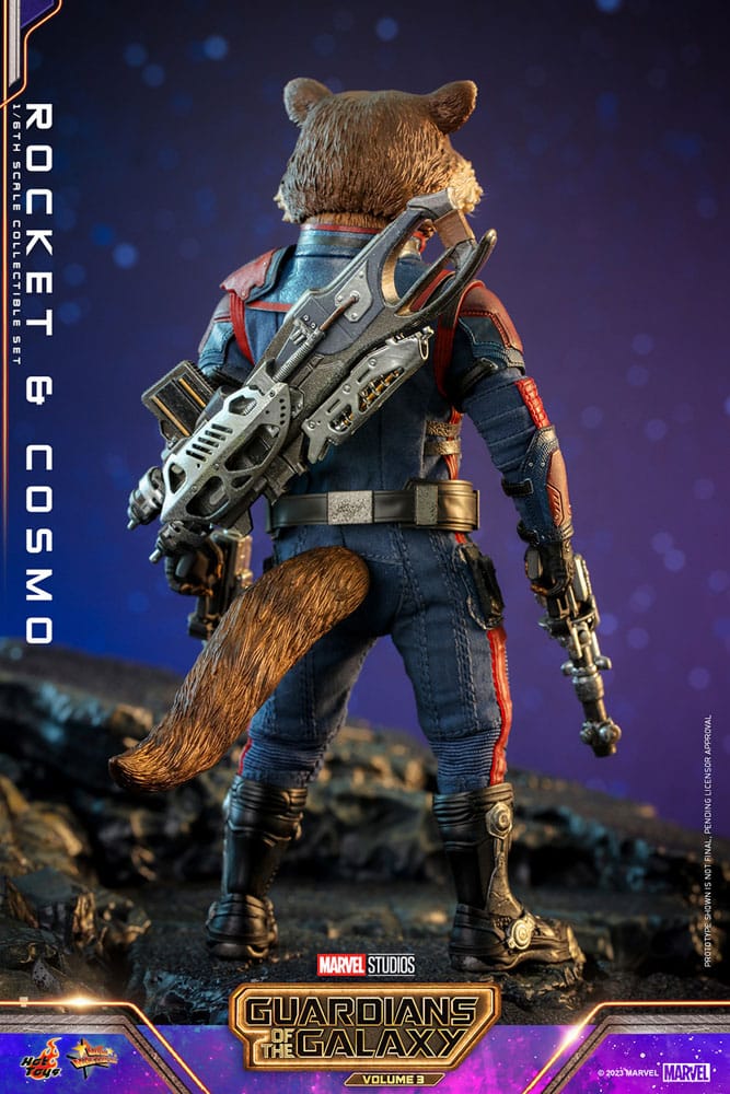 Guardianes de la Galaxia vol. 3 Figuras Movie Masterpiece 1/6 Rocket & Cosmo 16 cm - Z POP Toys