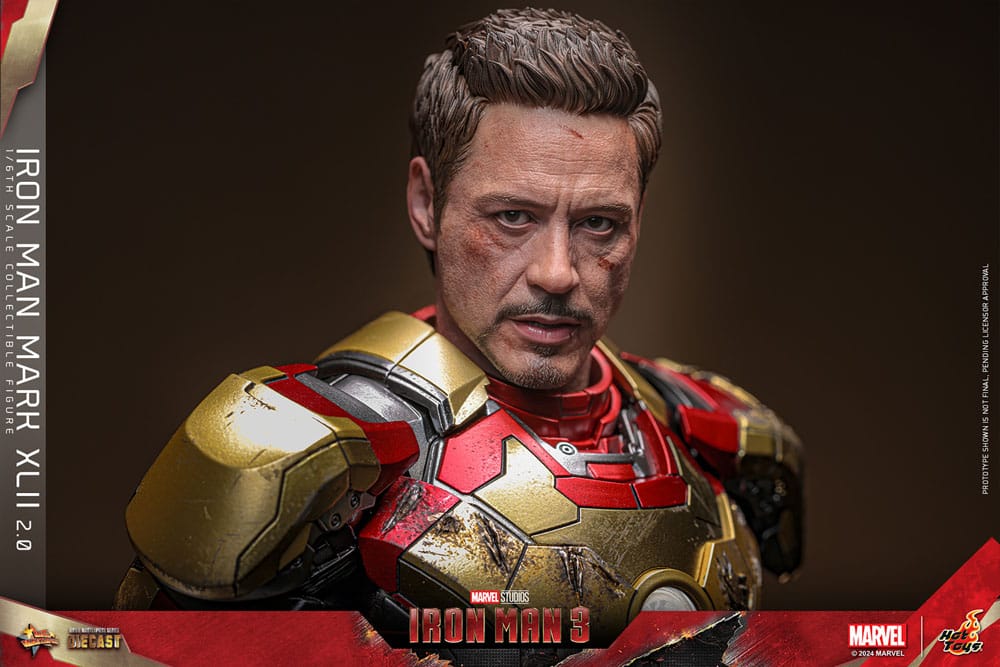 Iron Man 3 Figura Movie Masterpiece Diecast 1/6 Iron Man Mark XLII (2.0) 32 cm