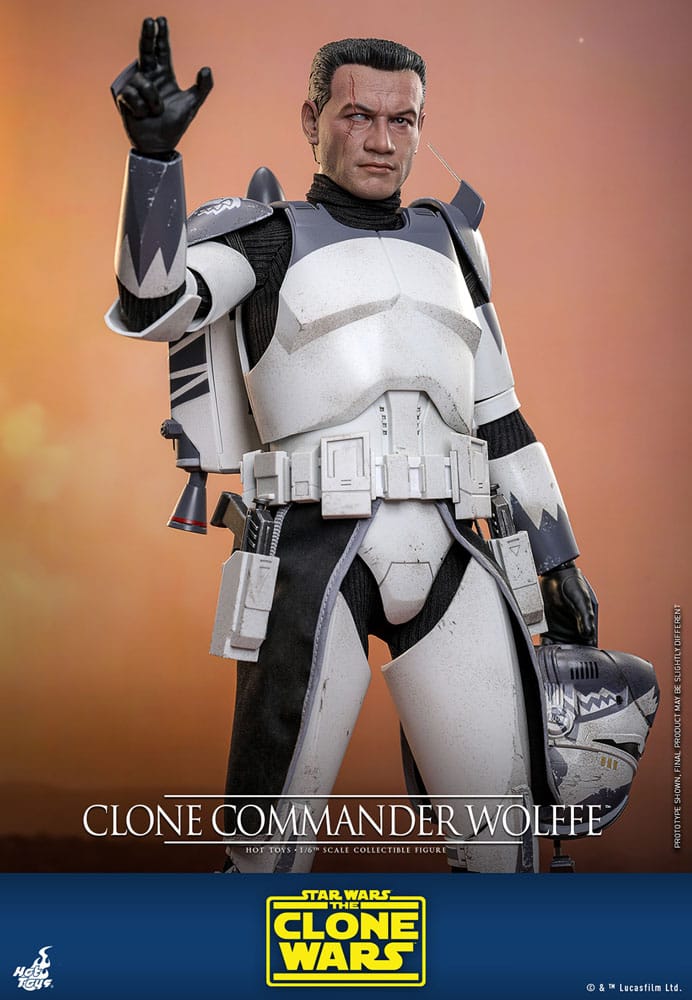 Star Wars: The Clone Wars Figura 1/6 Clone Commander Wolffe 30 cm