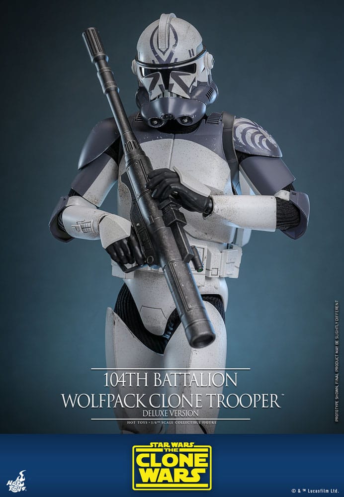 Star Wars The Clone Wars Figura 1/6 104th Battalion Wolfpack Clone Trooper Deluxe Version 30 cm