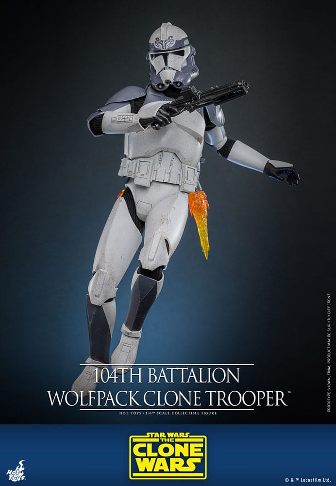 Star Wars The Clone Wars Figura 1/6 104th Battalion Wolfpack Clone Trooper 30 cm