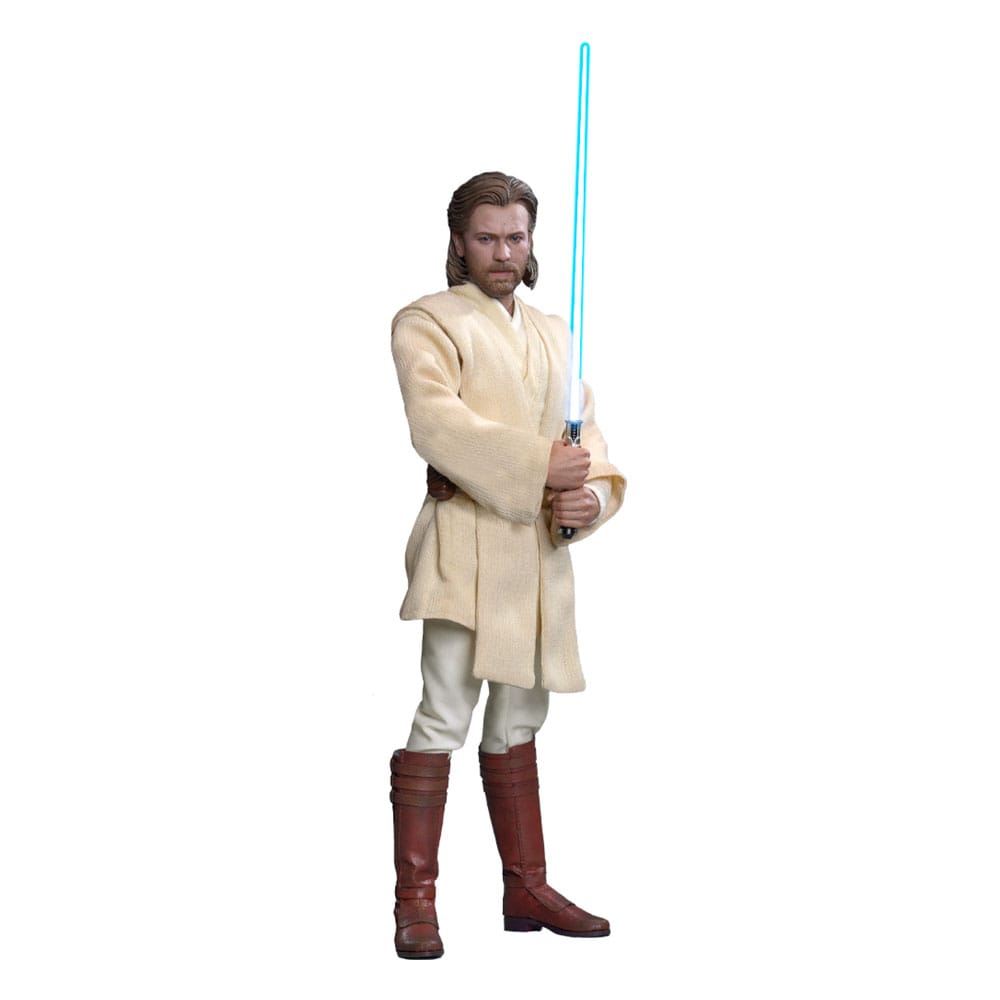 Star Wars: Episodio II - El ataque de los clones Figura 1/6 Obi-Wan Kenobi 31 cm - HOT TOYS FIGURA - Vista detallada