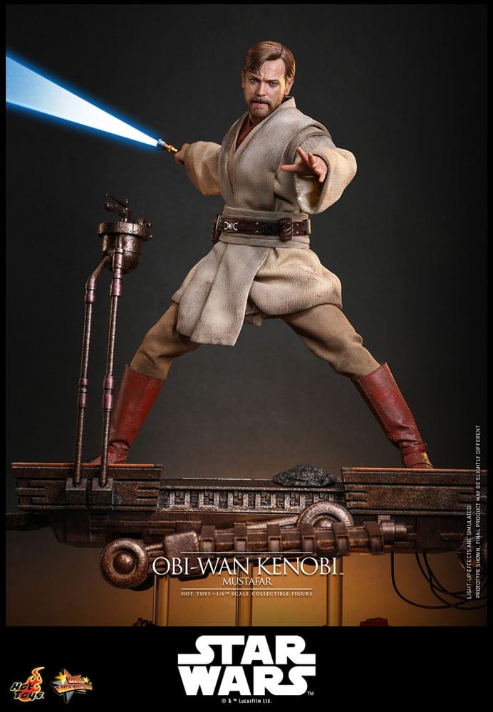 Star Wars: Episodio III - La venganza de los Sith Figura Movie Masterpiece 1/6 Obi-Wan Kenobi (Mustafar) 31 cm